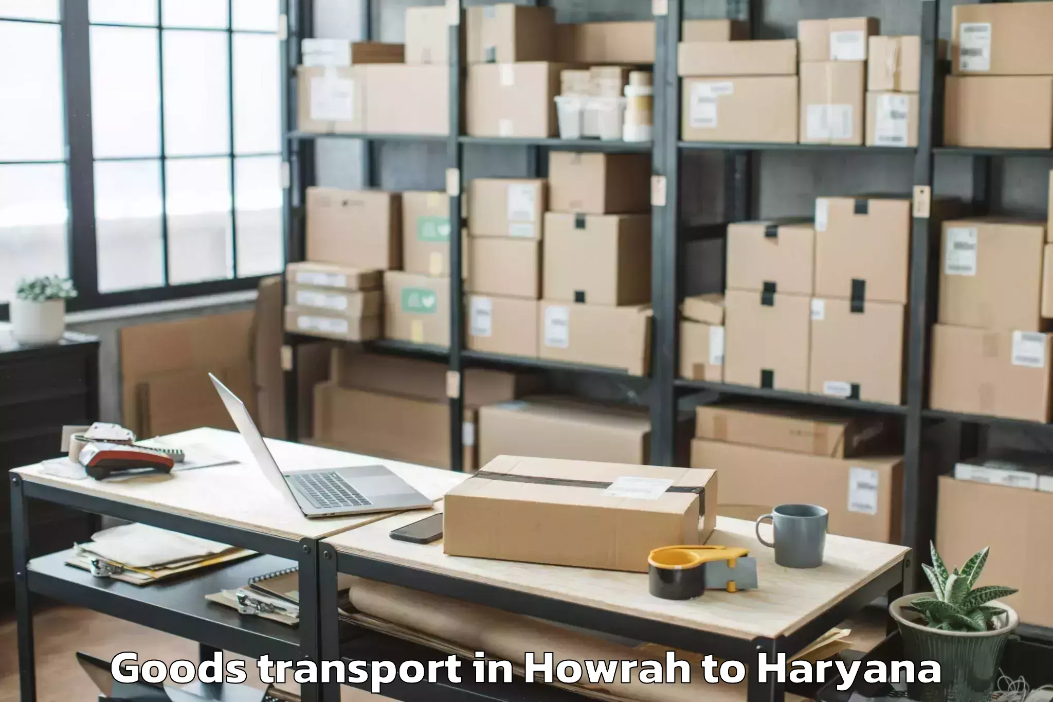 Reliable Howrah to Central Plaza Mall Gurgaon Goods Transport